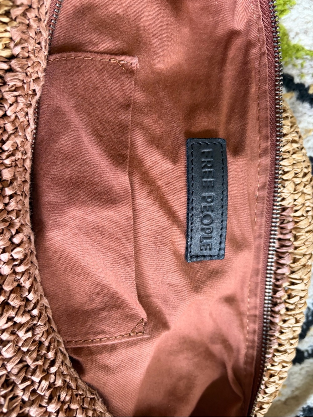 Free People Brown & Tan Woven Hobo Bag - Picture 4 of 5
